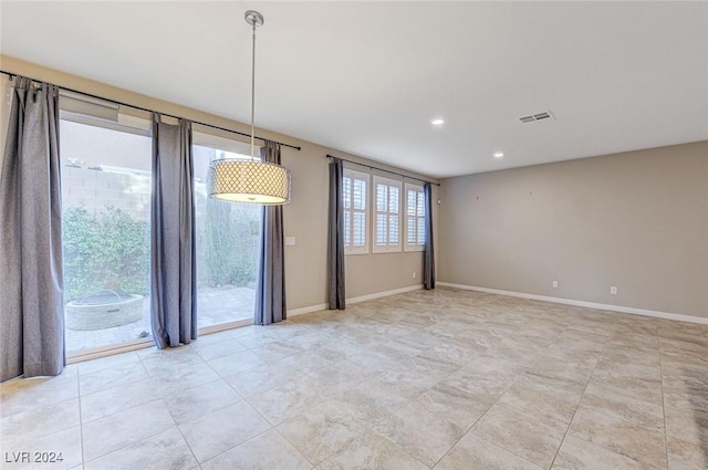 9303 Ettrick Ct, Las Vegas, NV 89178 - empty room featuring recessed lighting, baseboards, and light tile patterned floors