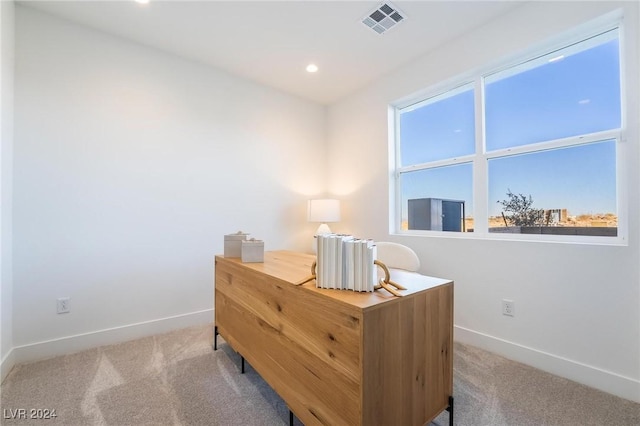 bedroom with carpet floors