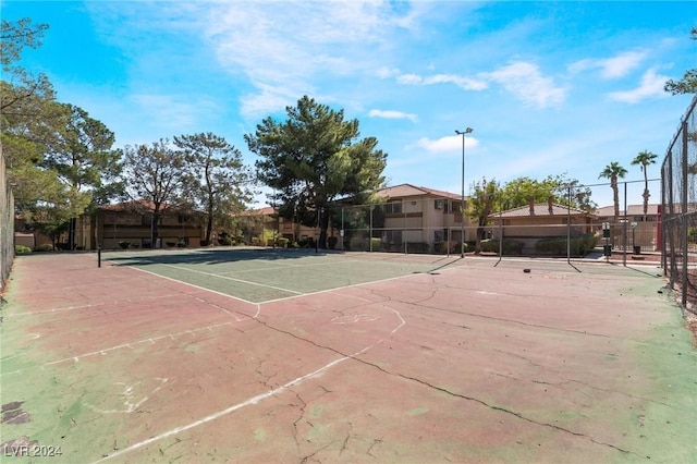 view of tennis court