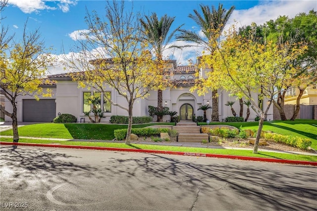 view of front of property with a front yard