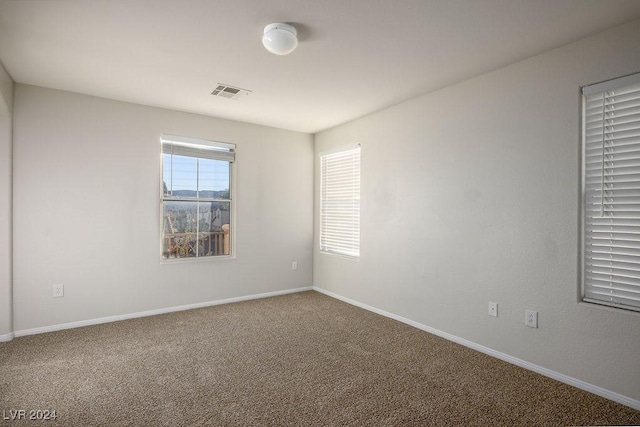 view of carpeted empty room