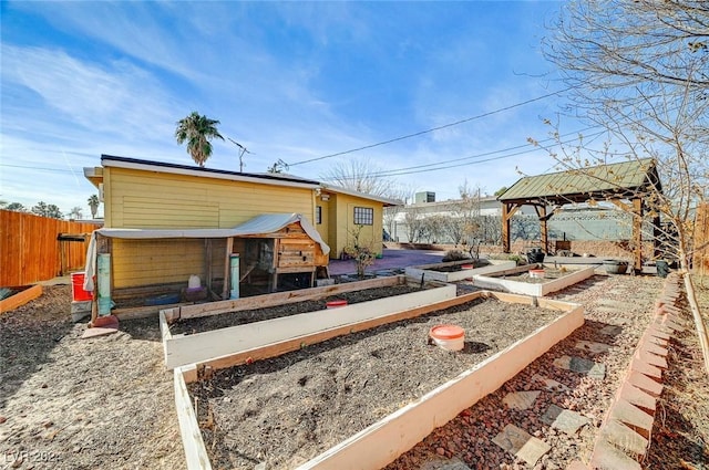 view of yard featuring a gazebo