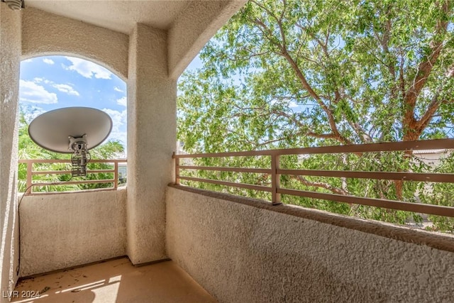 view of balcony