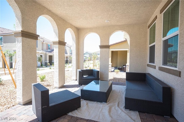 view of patio / terrace featuring outdoor lounge area