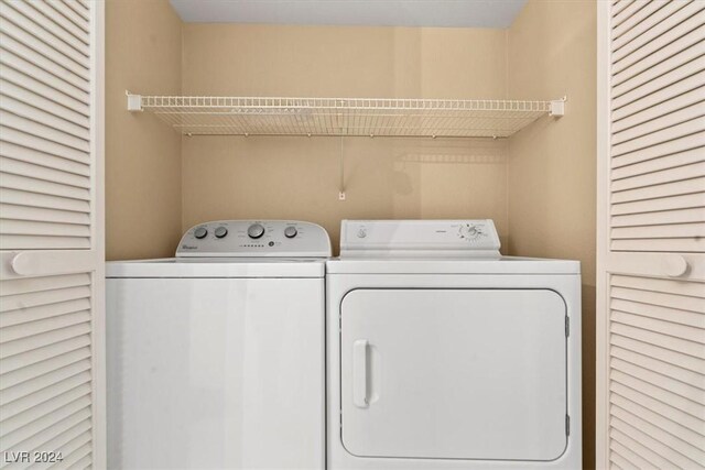 laundry room featuring washer and dryer