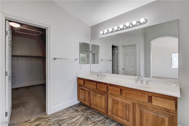 bathroom featuring vanity