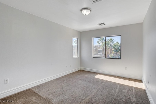 view of carpeted empty room