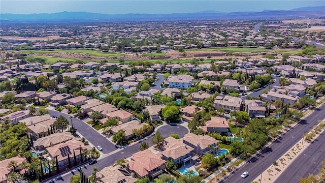 aerial view featuring a mountain view