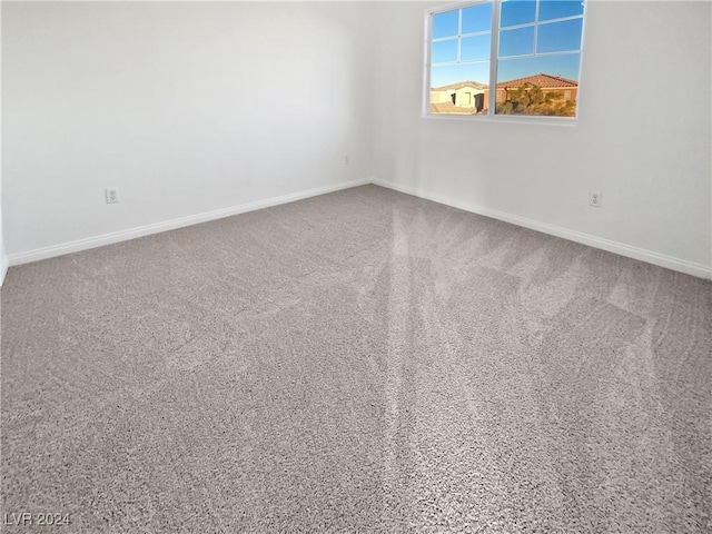 view of carpeted empty room