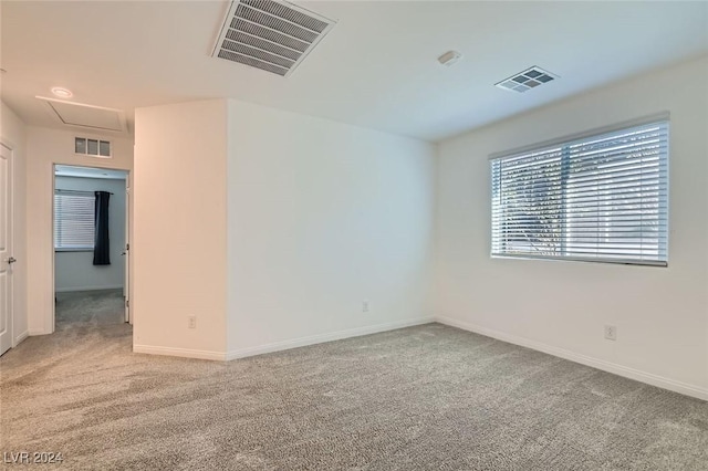 view of carpeted empty room