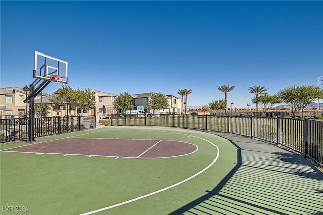 view of basketball court