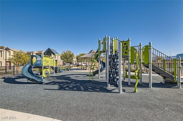 view of jungle gym