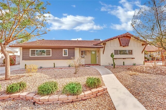 view of ranch-style home