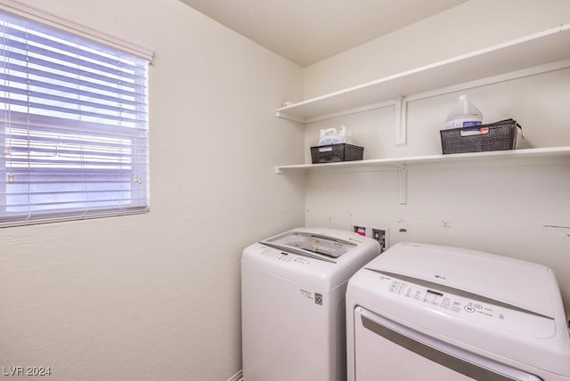 laundry area featuring separate washer and dryer