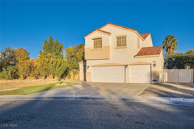 view of front of house featuring a garage