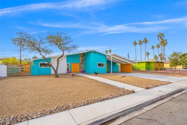 view of ranch-style home