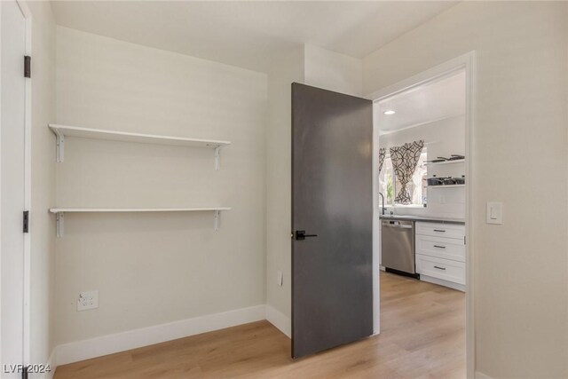 8705 Villa Ridge Dr, Las Vegas, NV 89134 - interior space with light wood finished floors and recessed lighting