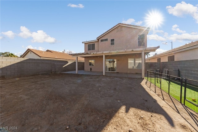 view of back of property