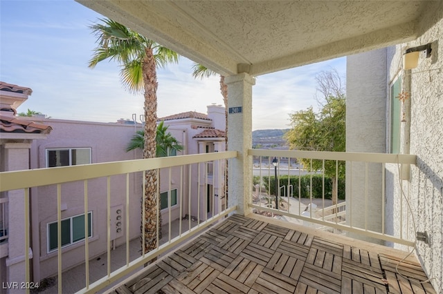 view of balcony