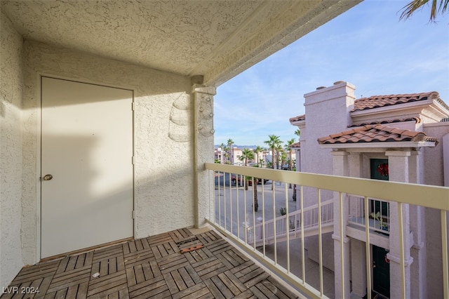 view of balcony