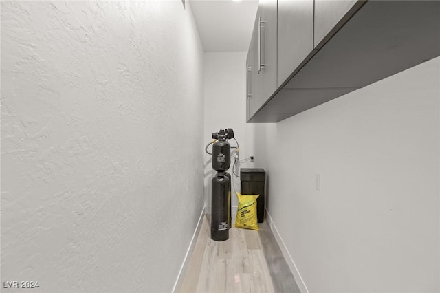 hallway featuring light hardwood / wood-style floors