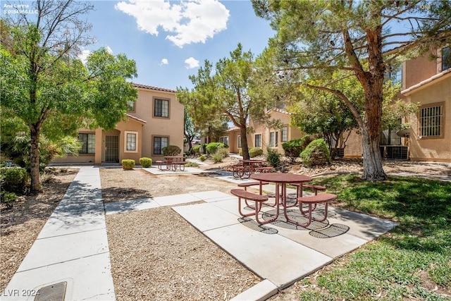 view of community featuring a patio