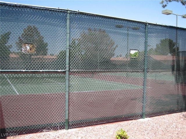 view of tennis court