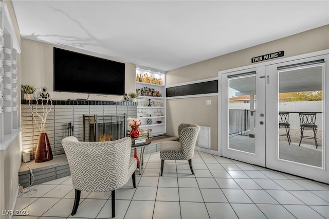 713 Antelope Way, Las Vegas, NV 89145 - living room featuring a fireplace and built in features