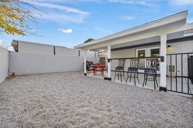 713 Antelope Way, Las Vegas, NV 89145 - fenced backyard featuring a patio
