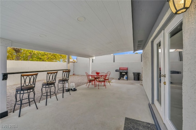 713 Antelope Way, Las Vegas, NV 89145 - view of patio featuring a grill