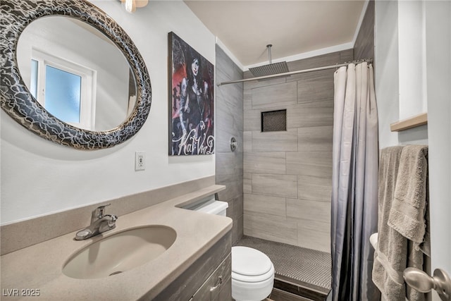 713 Antelope Way, Las Vegas, NV 89145 - full bathroom with a tile shower and vanity