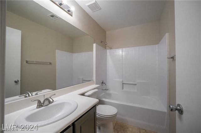 10142 Rice Paper St, Las Vegas, NV 89183 - bathroom with vanity, bathtub / shower combination, and tile patterned flooring