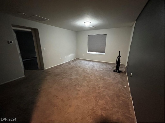 view of carpeted empty room