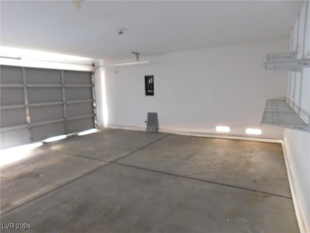 garage featuring electric panel