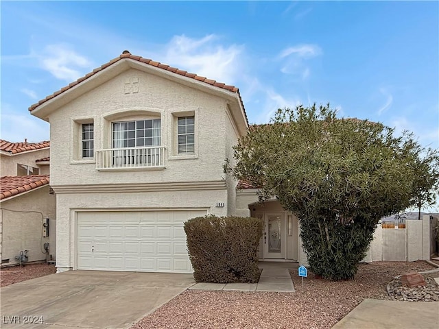 view of front of house featuring a garage