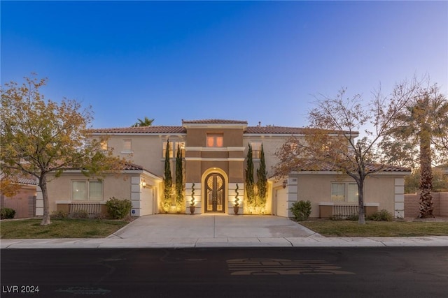 view of mediterranean / spanish house