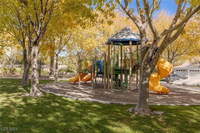 view of jungle gym