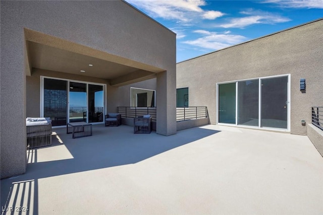 view of patio with outdoor lounge area