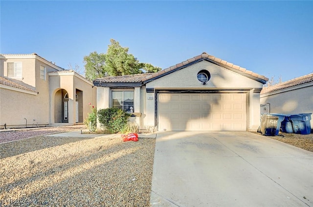 view of front of house featuring a garage