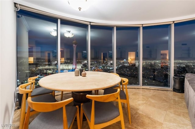 view of dining room