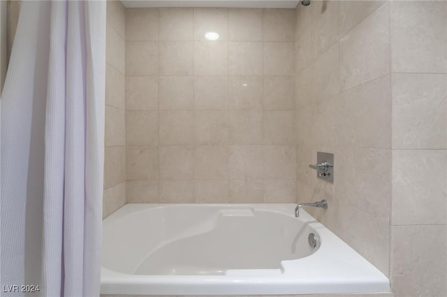 full bathroom featuring shower / tub combo