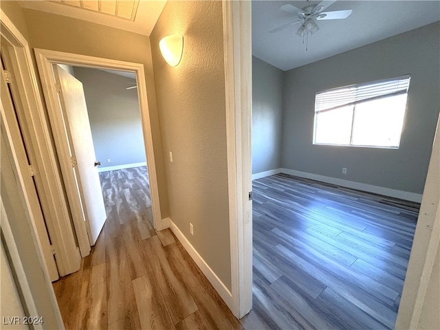 hallway featuring light hardwood / wood-style floors