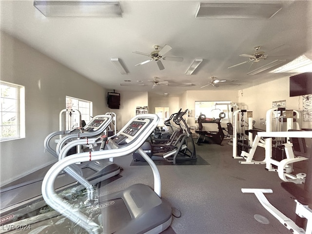 view of workout area