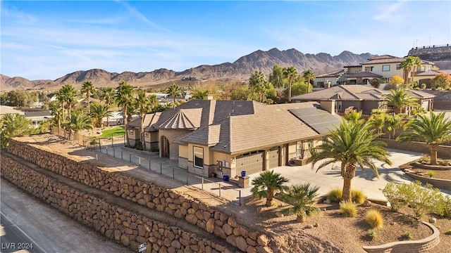 exterior space with a mountain view