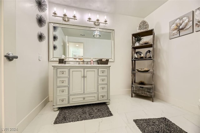 bathroom featuring vanity