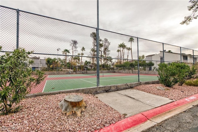 view of sport court