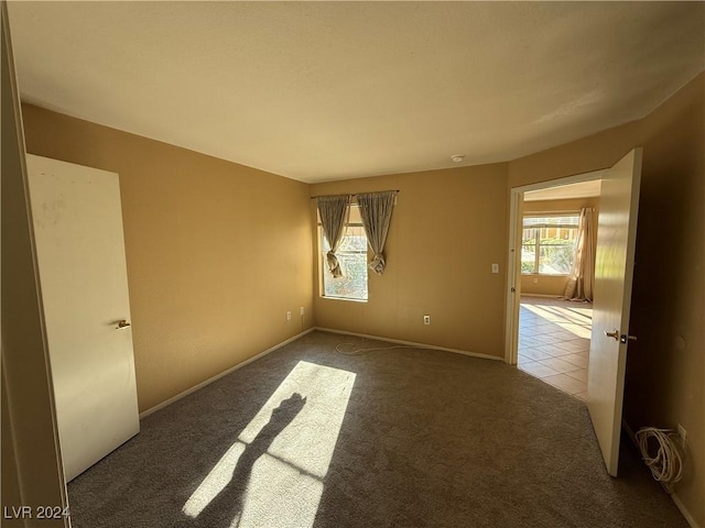 view of carpeted empty room