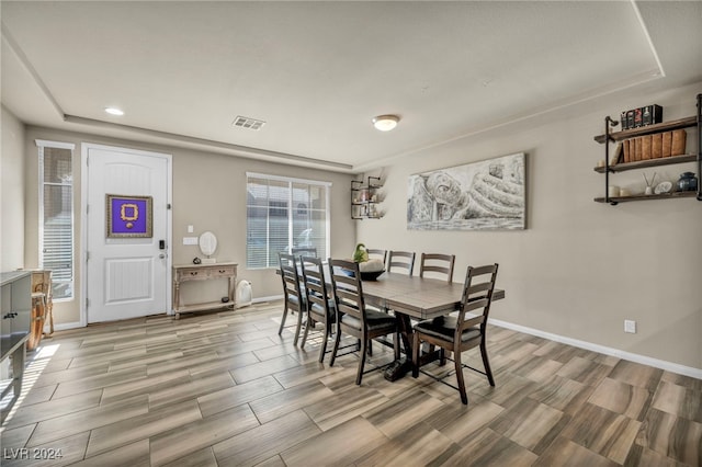 dining space with plenty of natural light