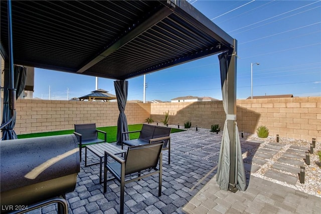 view of patio / terrace with an outdoor hangout area