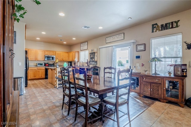 view of dining room